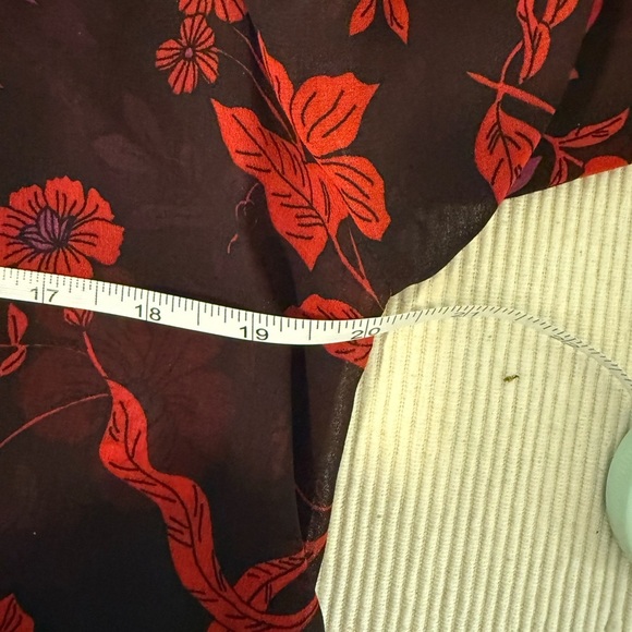 Sanctuary Sheer Floral Blouse Women’s Small Black Red Purple - Picture 7 of 8